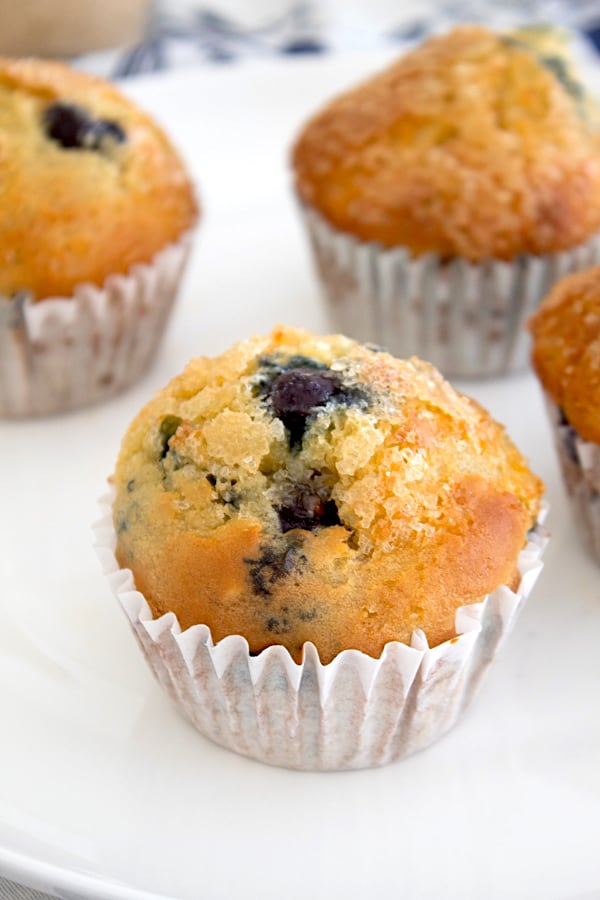 muffins on a white plate