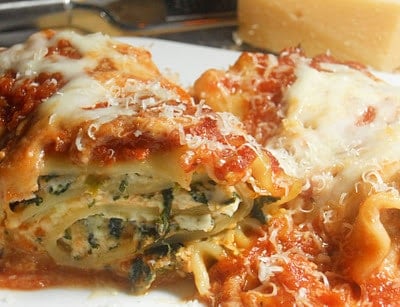 Spinach Lasagna Rolls - Laughing Spatula