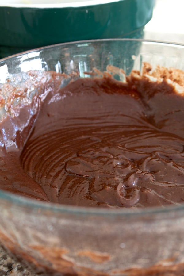 cake batter in a bowl