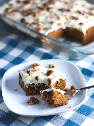 Pumpkin Cake ready to eat