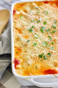Baked Ziti with Sausage and Béchamel