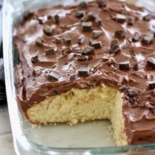 Yellow Cake with Chocolate Frosting