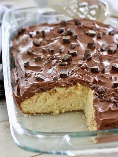 Yellow Cake with Chocolate Frosting