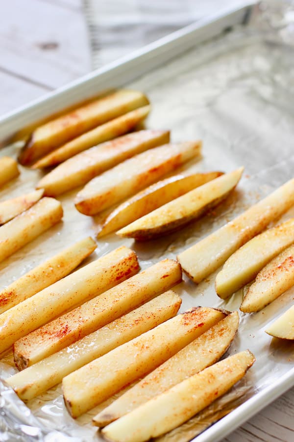 Baked Fish And Chips - Homemade In Kitchen