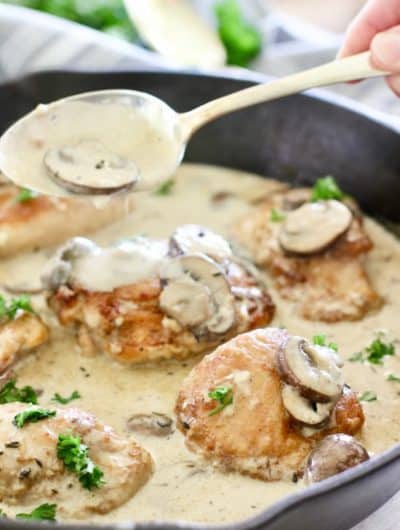 Chicken in Mushroom Gravy