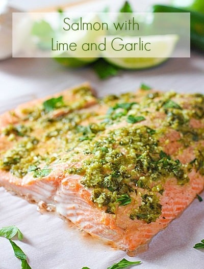 Lime and Garlic Salmon - Laughing Spatula