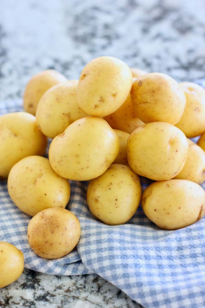 golden baby potatoes for smashed potato recipe