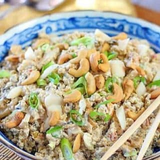 Rice and Cashew Salad with Lightened Up Asian Dressing