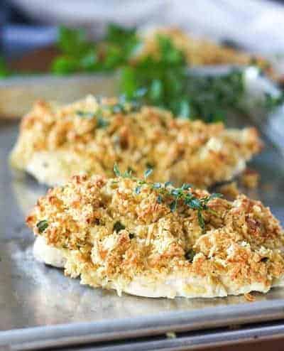 Baked Parmesan And Dijon Crusted Chicken Laughing Spatula