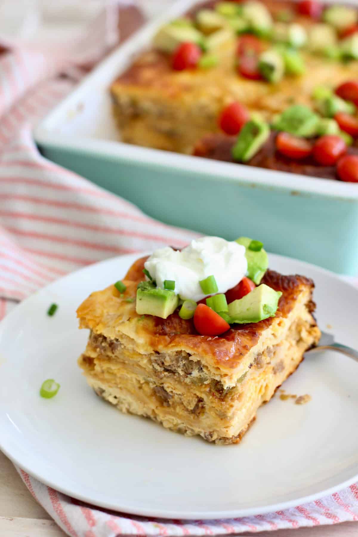 how to serve mexican breakfast casserole