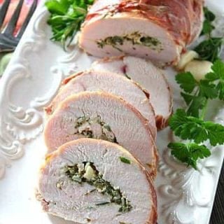 Herb Stuffed Turkey Breast Wrapped in Prosciutto