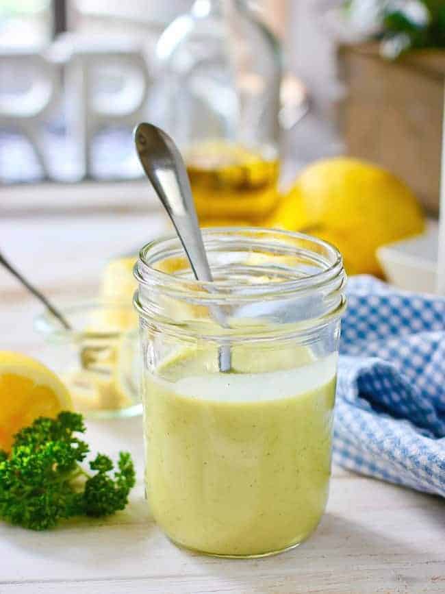 Easy, 7-Minute Blender Fresh Lemon Vinaigrette