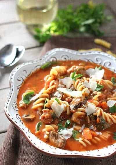 Italian Sausage and Mushroom Soup