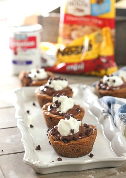 Chocolate Cream Pie Cookie Cups - Laughing Spatula