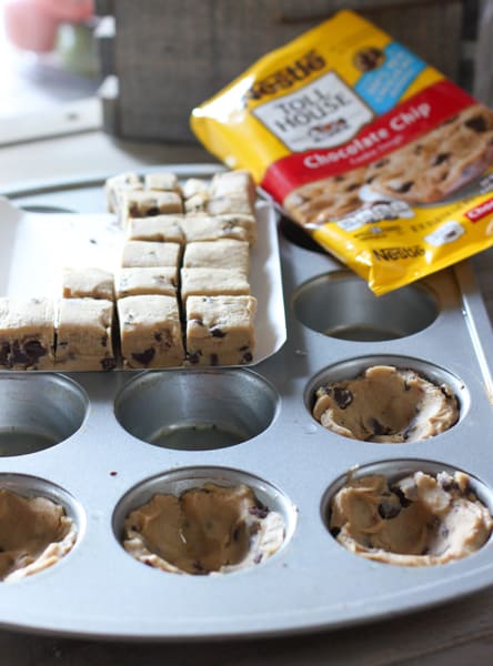 Mini Chocolate Chip Cookie cups