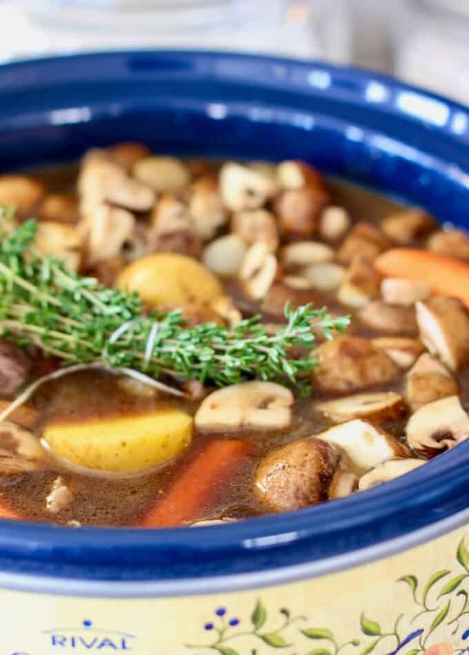 Beef Stew in the slow cooker