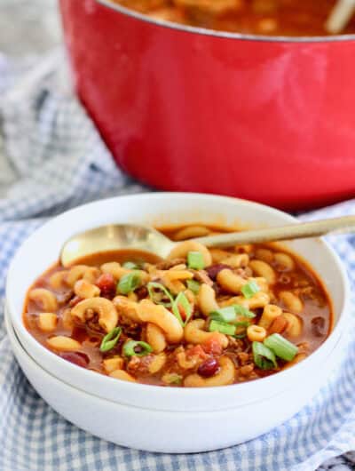 Chili Mac in a bowl