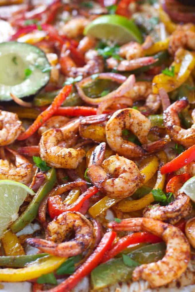 Shrimp Fajitas ready to serve!