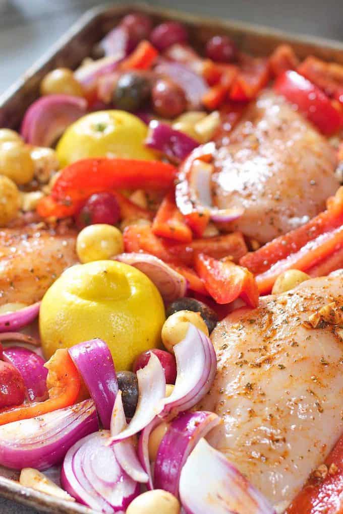 Greek Sheet Pan Chicken Recipe