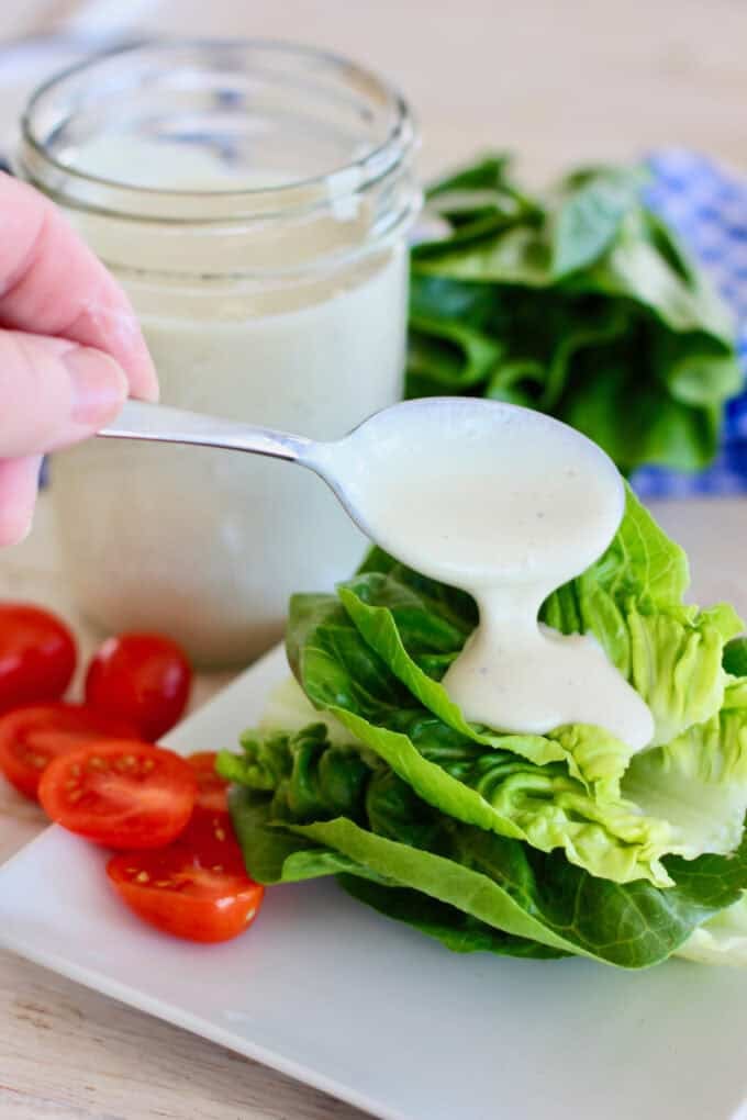 Fresh healthy caesar dressing