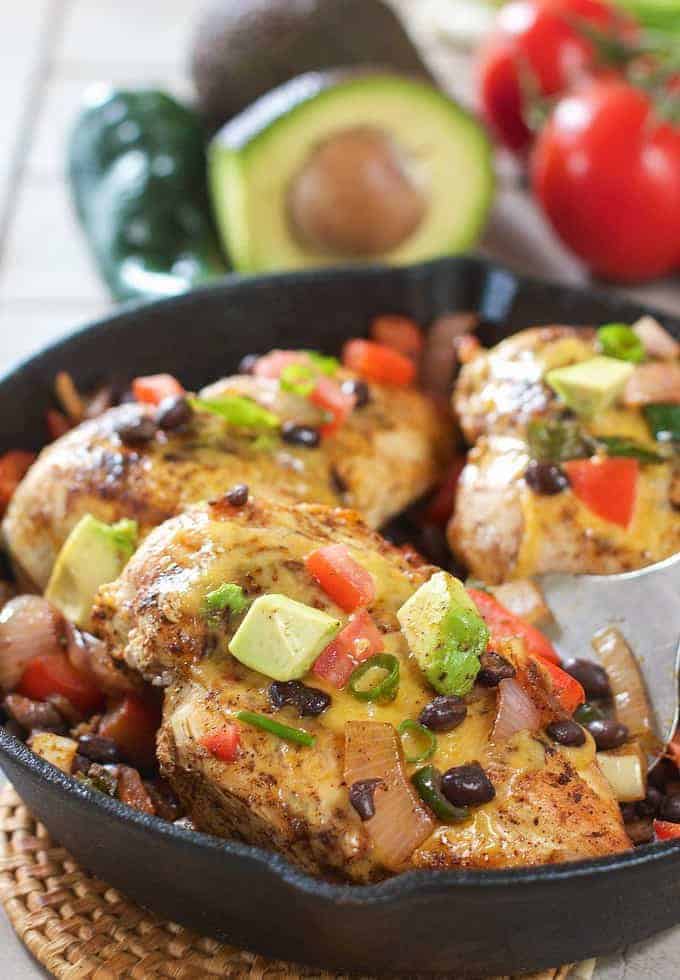 Tex Mex Chicken Skillet - Laughing Spatula