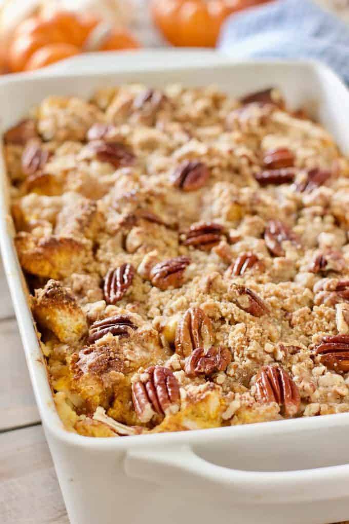 Pumpkin French Toast Casserole