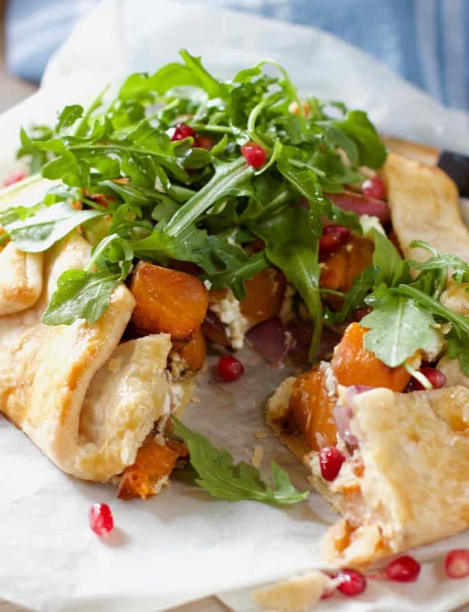 Butternut and Goat Cheese Galette