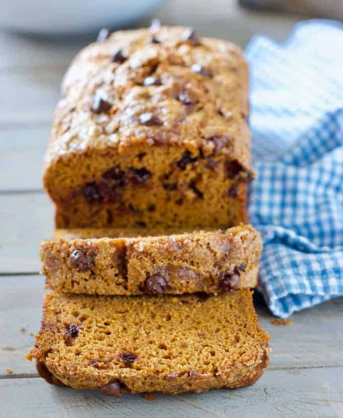 Pumpkin Bread with Chocolate Chips