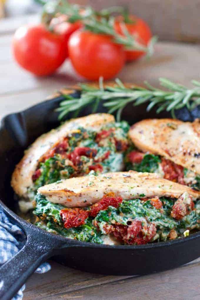Stuffed Chicken Breasts with Ricotta and Spinach