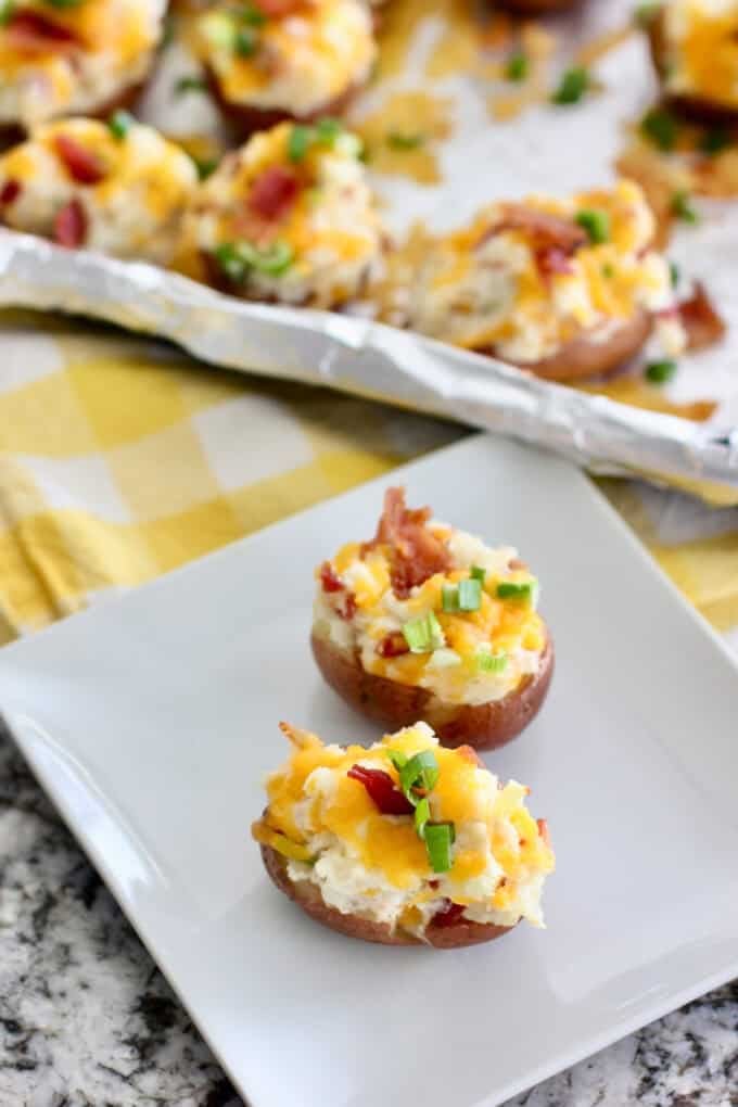 how to served Loaded Baked potato Bites