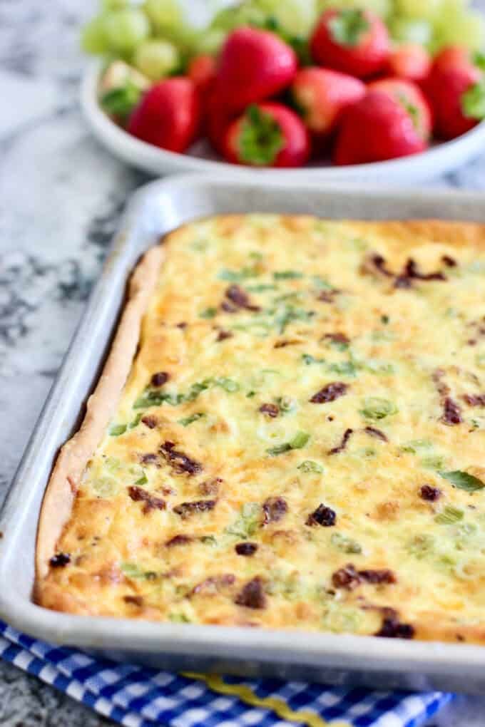 How to make a Sheet Pan Quiche