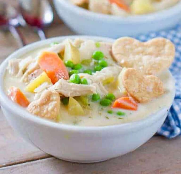 Chicken Pot Pie Soup - Laughing Spatula