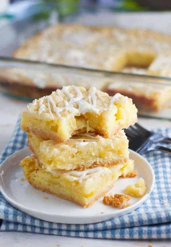 These Easy Pineapple Bars are made with just a few ingredients but pack a huge pineapple flavor!