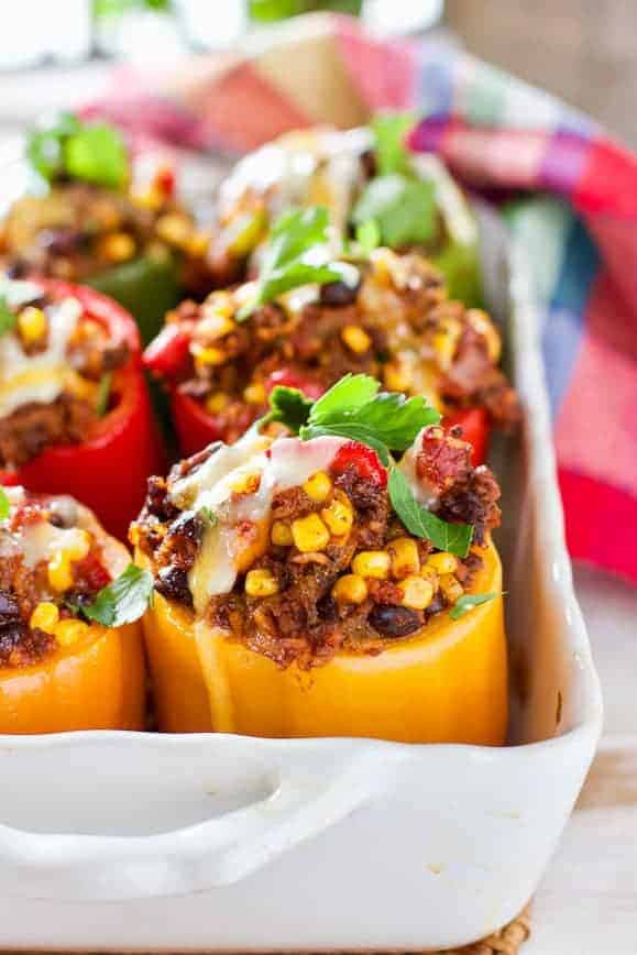 Stuffed peppers with rice and deals beef