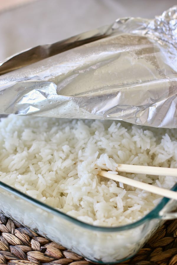 how to oven bake rice