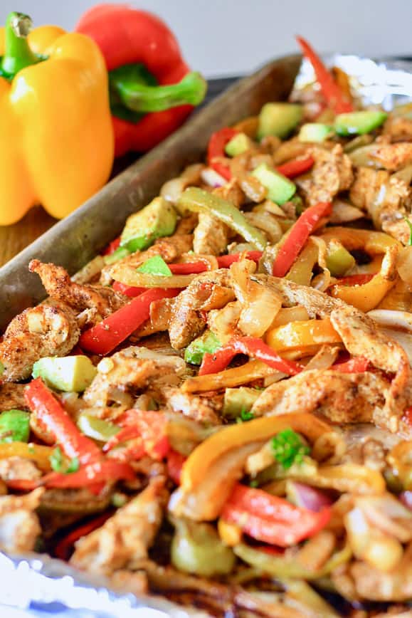 Fresh Chicken and Veggies on a sheet pan