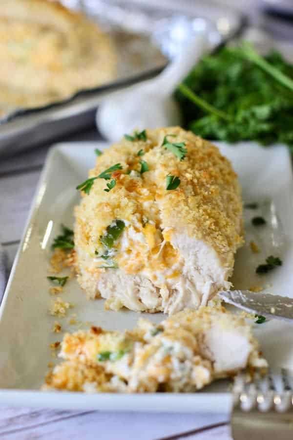 chicken breasts stuffed with jalapeño cream cheese