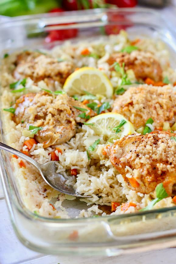 Easy Baked Chicken And Rice Laughing Spatula