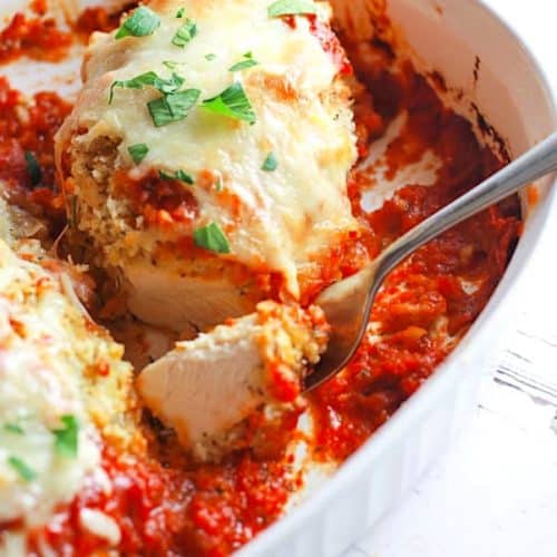 Baked Chicken Parmesan - Laughing Spatula