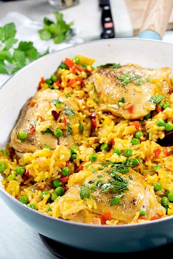 One Pot Spanish Chicken And Rice Laughing Spatula