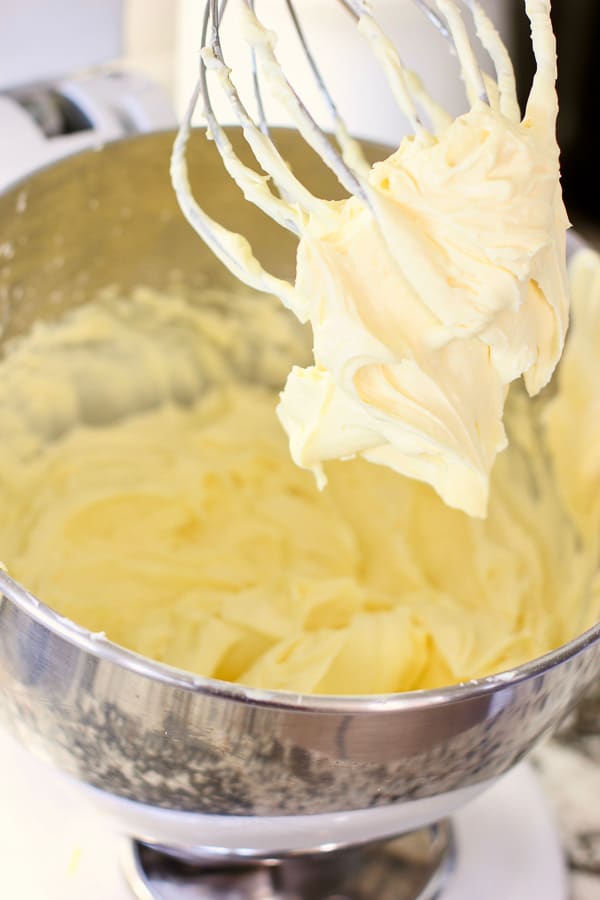 egg yolks and marscapone in a mixing bowl.