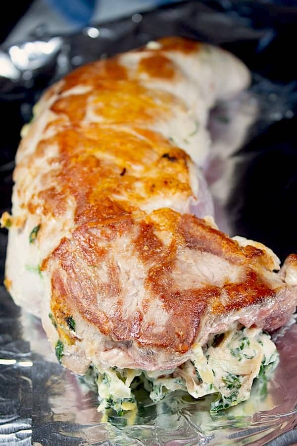 pork tenderloin on sheet pan about to go in oven