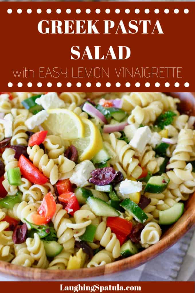 Greek Pasta Salad | Laughing Spatula