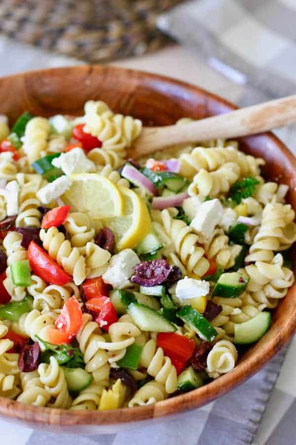 Greek Pasta Salad - Laughing Spatula