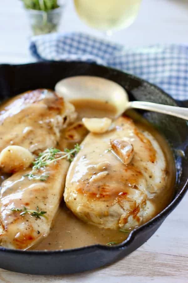 Chicken In White Wine Sauce Laughing Spatula