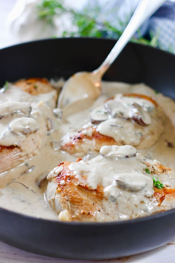 Chicken in Mustard Cream Sauce - Laughing Spatula