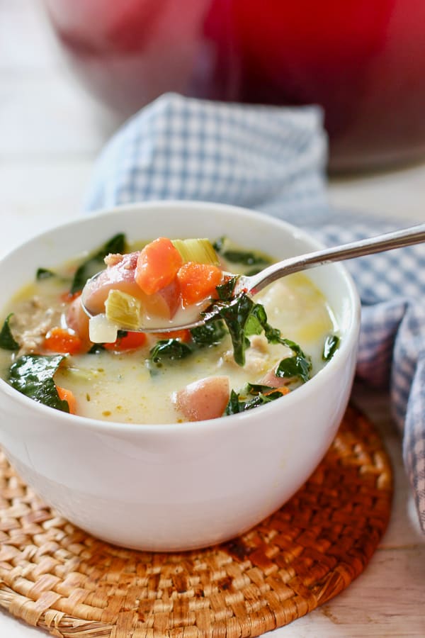 Sausage Potato Soup - Laughing Spatula