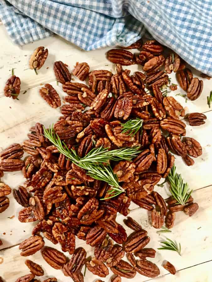 honey roasted nuts and rosemary