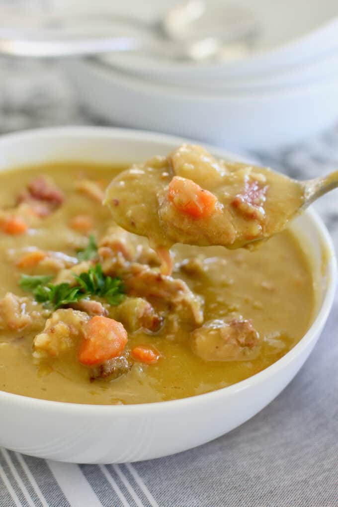 spoon in soup