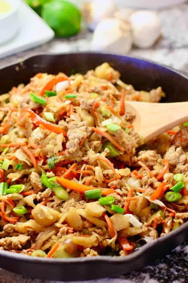 On-Pan Egg Roll in a Bowl